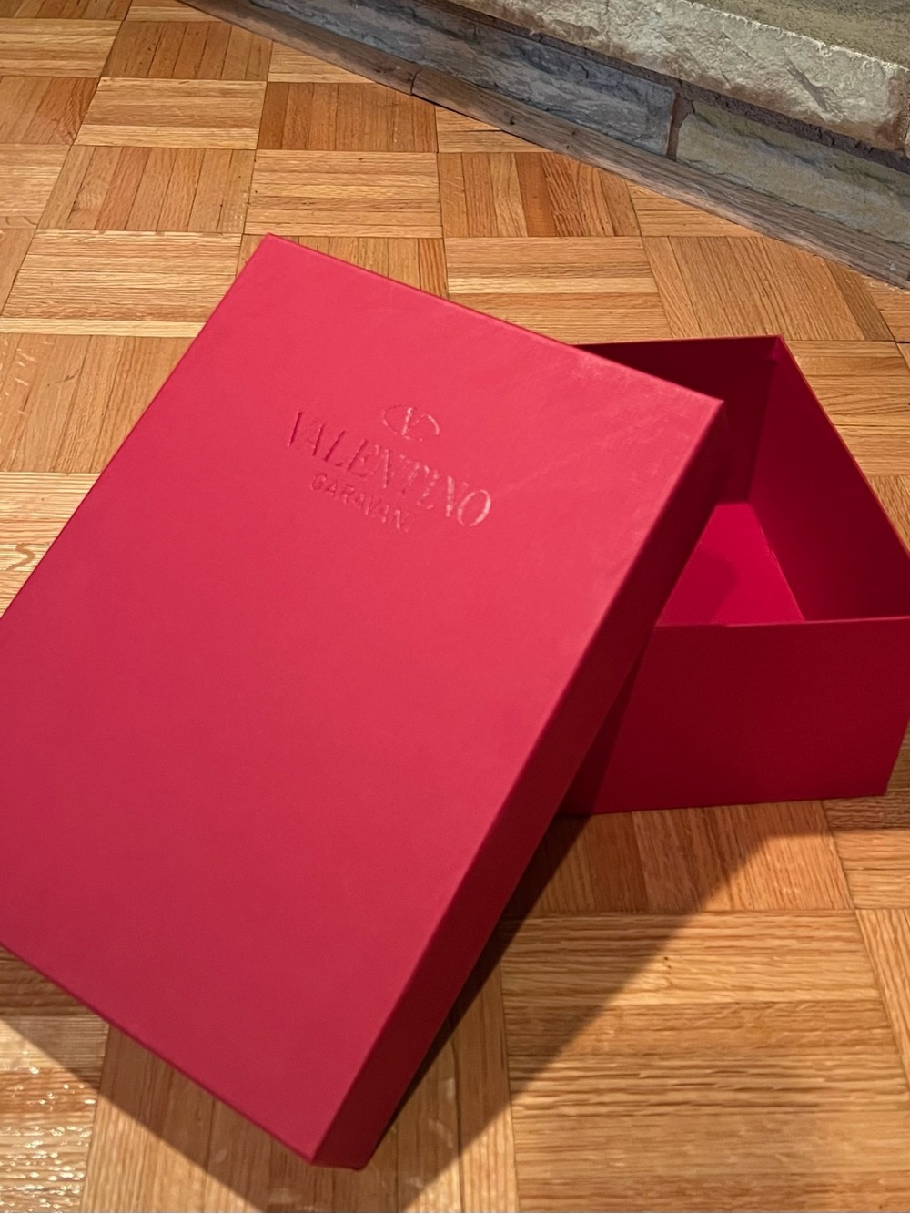 Valentino Garavani Bright Red Embossed Gift Box